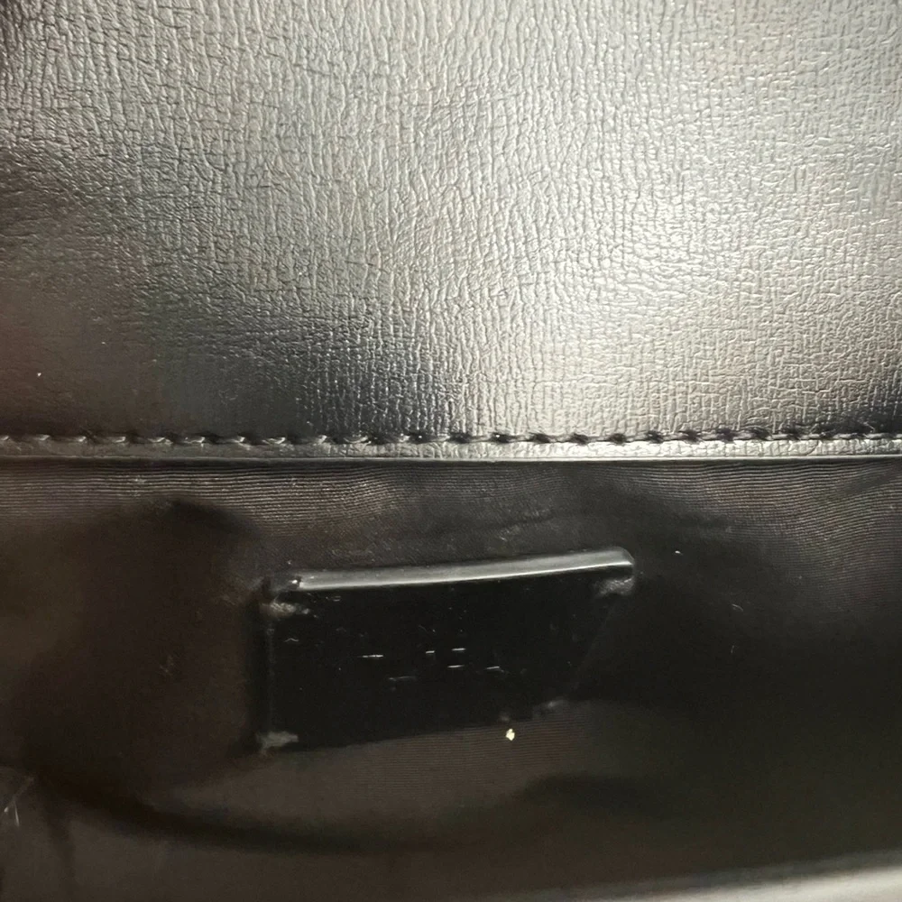 Zara Double Strap Crossbody Bag in black. - Picture 10 of 10